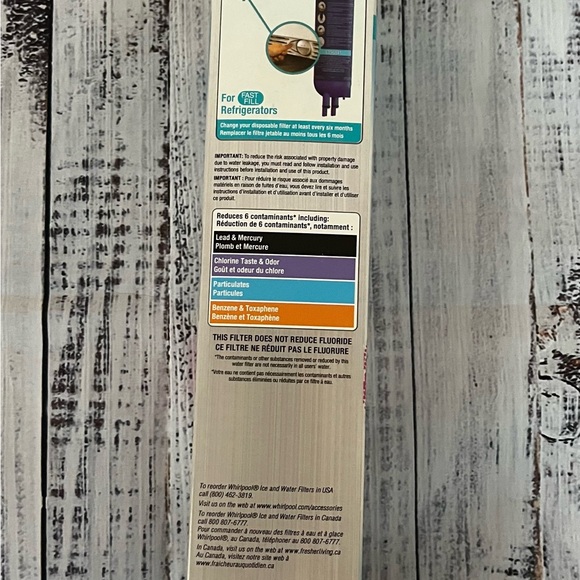 New Whirlpool 4396841 PUR Refrigerator Water Filter sealed - Picture 2 of 6